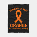 Search for multiple sclerosis blankets Orange