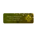 Search for clover return address labels St patrick's day