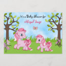 Recherche de horse baby shower fille invitations Rose