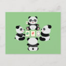 Recherche de panda noël cartes postales Mignon
