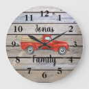 Search for red truck clocks Vintage