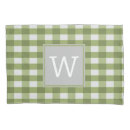 Search for green plaid pillowcases Pattern