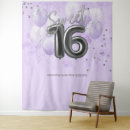 Search for silver backdrops 16th birthday curtain