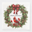 Search for red cardinal napkins Nature