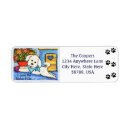 Search for dog art return address labels Cute