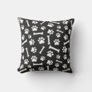 Recherche de chien noir blanc coussins Abstrait