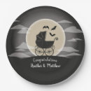 Search for halloween baby shower plates Bats