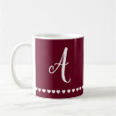 Search for burgundy mugs Calligraphy