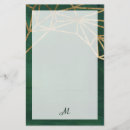 Search for lined stationery paper Green