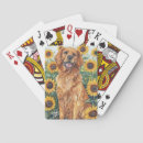 Search for sunflower playing cards Dog