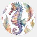 Recherche de seahorse autocollants Aquarelle