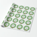 Recherche de patron papier cadeau Vert