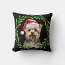 Search for christmas yorkie pillows Yorkshire terrier