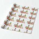 Search for christmas scene wrapping paper Red