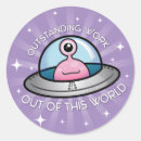 Search for friendly alien stickers Space