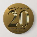 Search for 20 years buttons Gold