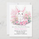 Recherche de pink woodland baby shower invitations Lapin