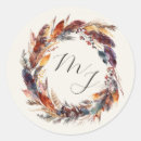 Search for feather wedding stickers Elegant