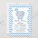 Recherche de blue elephant baby shower invitations Mignon
