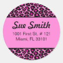 Search for hot pink leopard stickers Animal