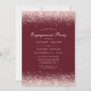 Search for burgundy gold engagement party invitations Simple