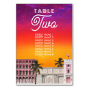 Search for sunset wedding table cards Palm trees