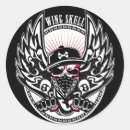 Search for skull with wings stickers Design
