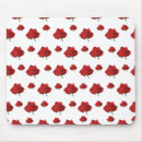 Search for red floral pattern mousepads Black