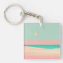 Search for beach design keychains Sunset