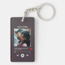 Search for song rectangular keychains For her