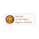 Search for donut return address labels Doughnut