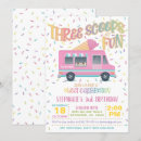Recherche de trois d invitations D'anniversaire de crème glacée