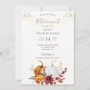 Search for autumn retirement invitations Pumpkins