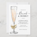 Search for bubbles and brunch bridal shower invitations Gold