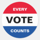 Search for every vote counts stickers Political