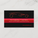 Search for black and red auto business cards Car dealership