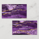 Search for purple glitter business cards Agate
