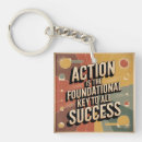 Search for to success keychains Action and success quote