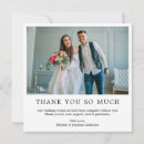 Search for square thank you cards Bride and groom