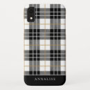 Search for black and white plaid iphone cases Simple