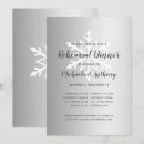 Search for snowflakes rehearsal dinner invitations Elegant