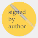Search for autographed by author stickers Promo