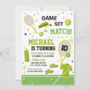 Search for tennis birthday invitations Boy