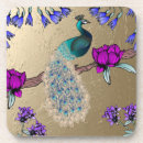 Recherche de peacock dessous de verres Oiseau