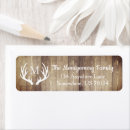 Search for wood plank return address labels Rustic
