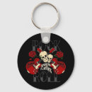 Search for rock and roll keychains Black