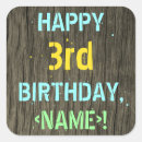 Recherche de anniversaire 3 ans autocollants Fête d'anniversaire