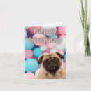 Search for pug lover birthday cards Humour