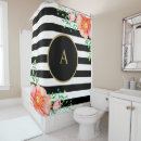 Search for rose gold on black shower curtains Flowers