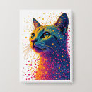Recherche de chats colorés badges Abstrait